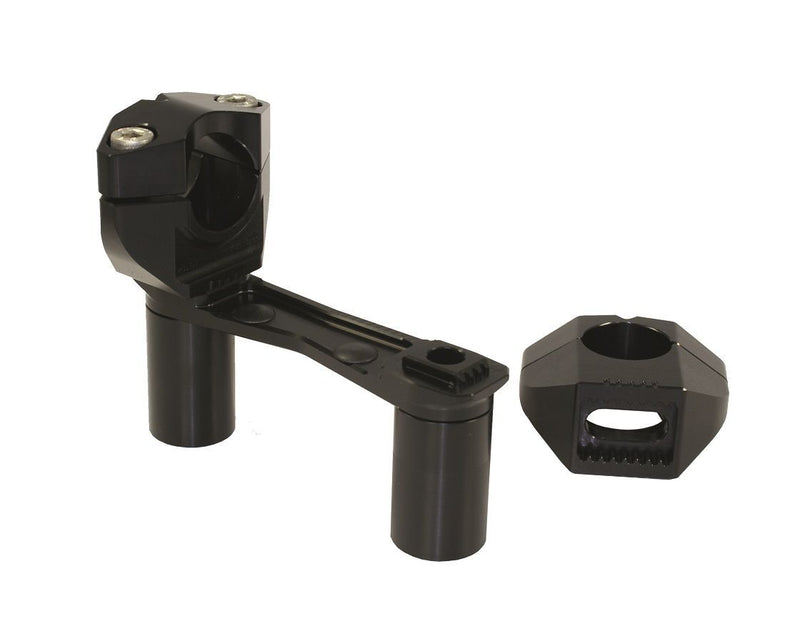 2D.GT Handlebar Risers Black For Moto Guzzi V100 1050 Mandello ABS