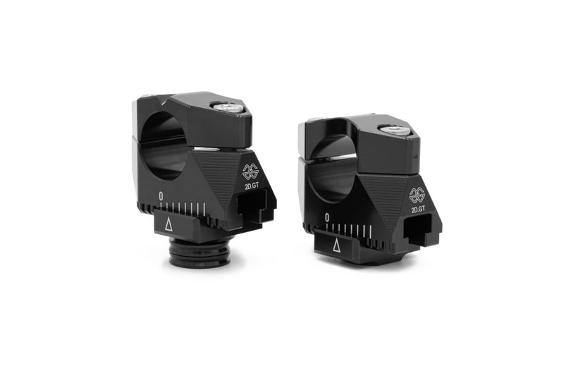 2D.GT Handlebar Risers Black For Honda MSX 125 ABS