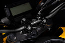 2D.GT Handlebar Risers Black For Honda MSX 125 ABS