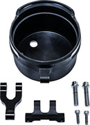 Round Gauge Relocation Kit Black