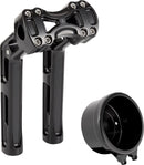 Riser Method Wayback  10' Black W/4" Round Gauge Softail
