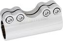 Modular Adjustable Handlebar Clamp Chrome - 1 Inch