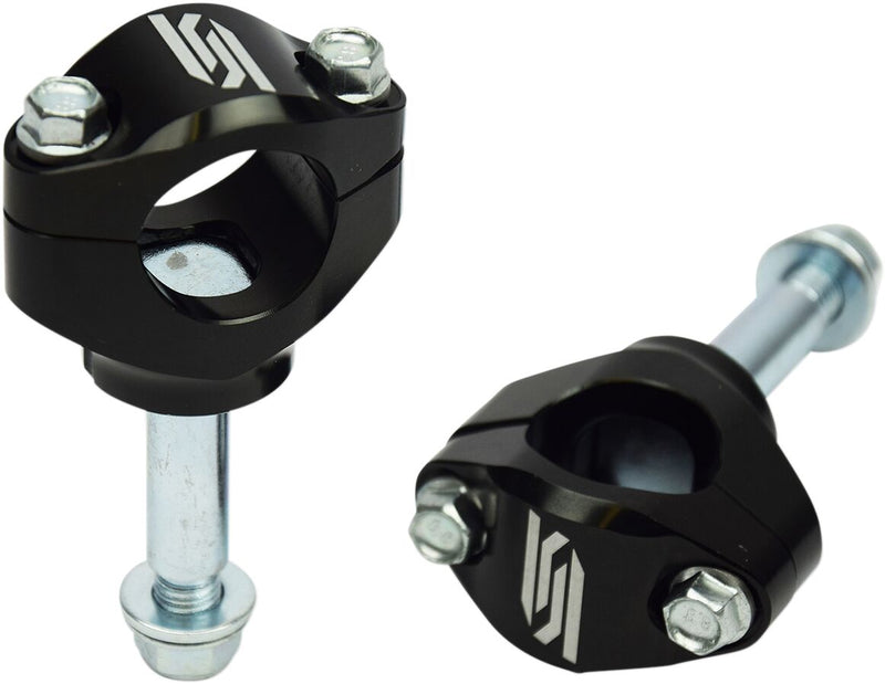 Bar Mounts For OEM Triple Clamps Black / Silver For Kawasaki KX 250 2021-2024