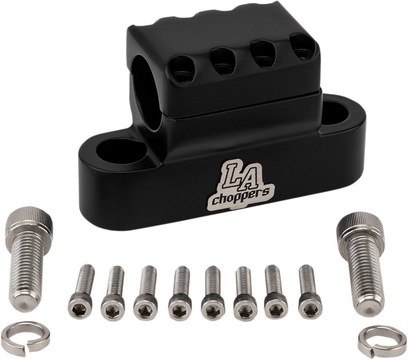 Kage Fighter Handlebar Clamp Black / Flat - 1-1/4 Inch