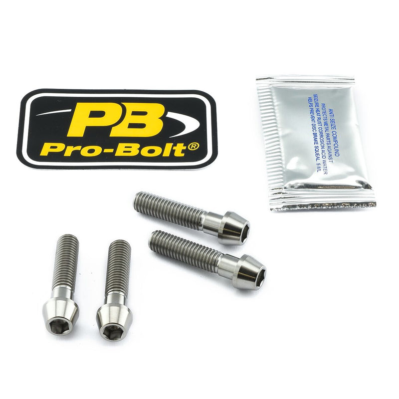 Titanium Clip-On / Handle Bar Mount Bolt Kit Natural For BMW R 1200 GS ABS 2013-2016