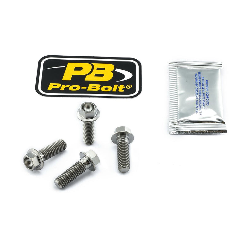 Titanium Clip-On / Handle Bar Mount Bolt Kit Natural For Husqvarna FC 250 2014-2017