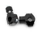 Bar Mounts For OEM Triple Clamp Black / Silver