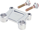 T-Bar Handlebar Adapter Polished / Silver For Harley Davidson FLHT 1340
