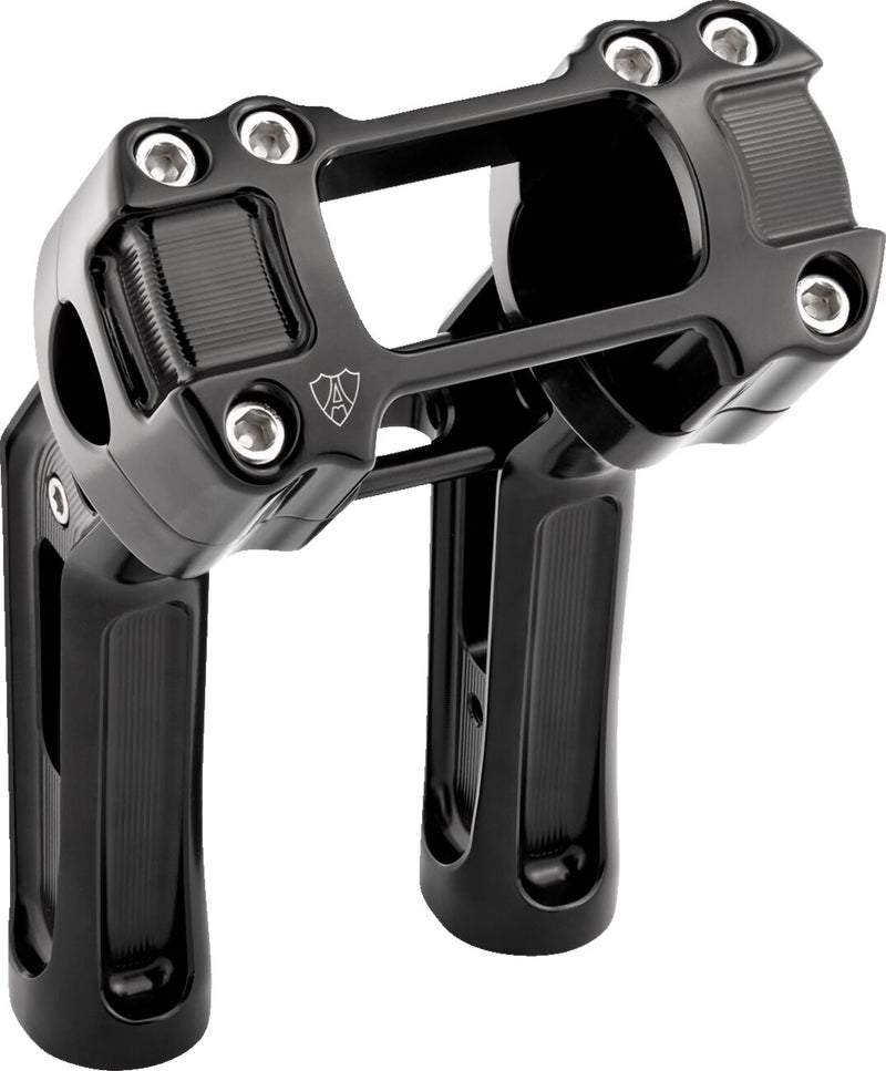 Method Kickback Handlebar Riser Black / Matte For Harley Davidson FXBB 1750 ABS - 25.4 MM
