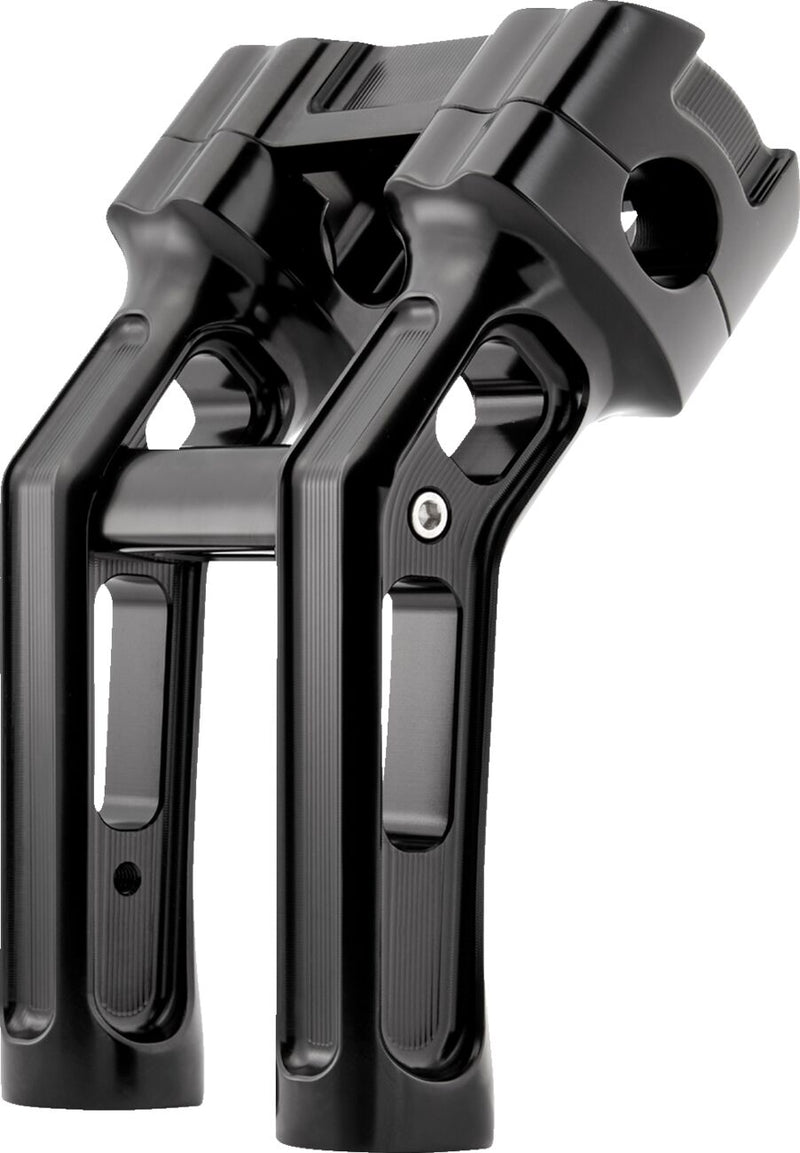 Method Kickback Handlebar Riser Black / Matte For Harley Davidson FXBB 1750 ABS - 25.4 MM