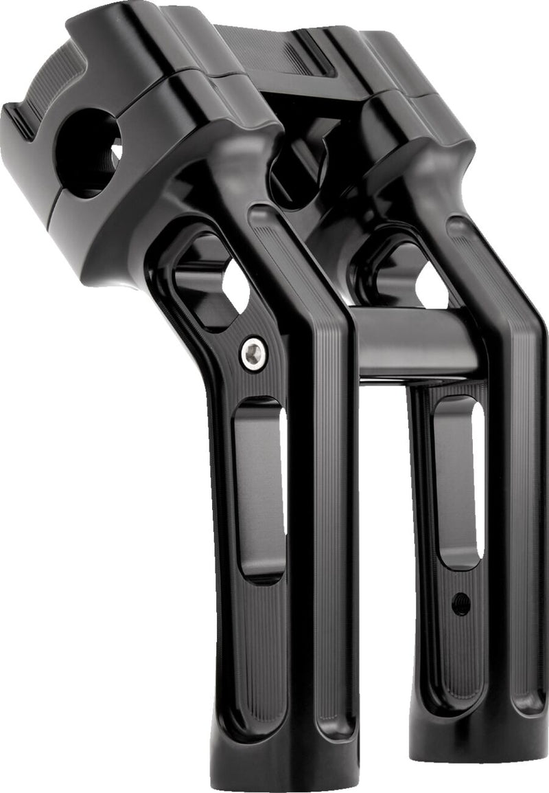 Method Kickback Handlebar Riser Black / Matte For Harley Davidson FXBB 1750 ABS - 25.4 MM