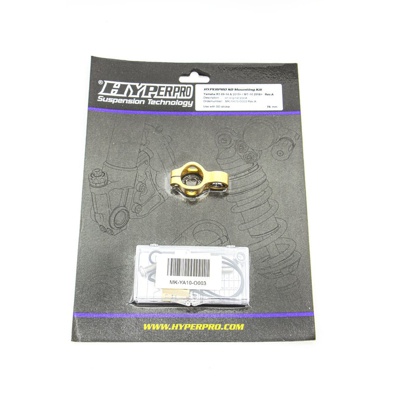 Steering Damper Mounting Kit Gold For Yamaha YZF-R1 1000