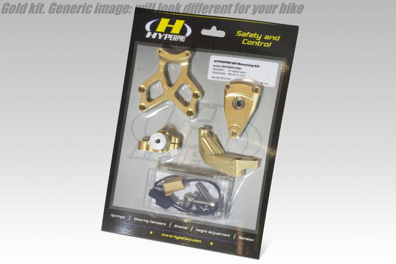 Steering Damper Mounting Kit Gold For Yamaha MT-10 ABS