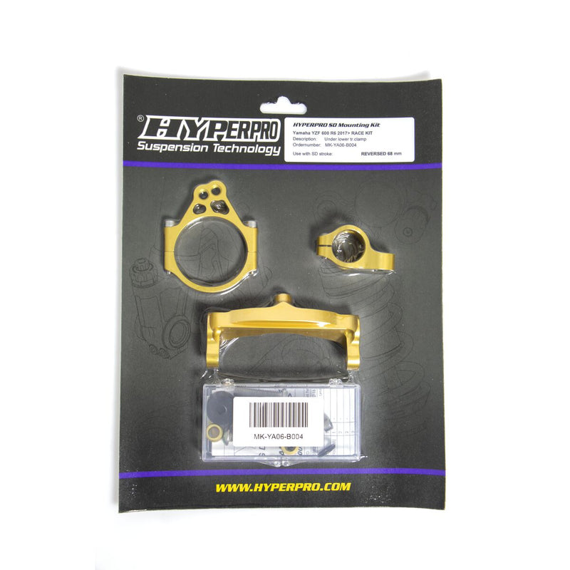 Steering Damper Mounting Kit Gold For Yamaha YZF-R6 600