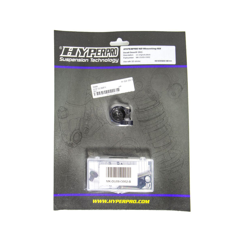Steering Damper Mounting Kit Black For Ducati Desert X 950 ABS