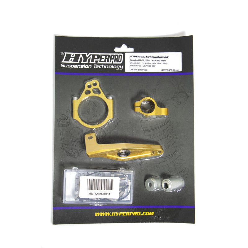 Steering Damper Mounting Kit Gold For Yamaha MT-09 ABS