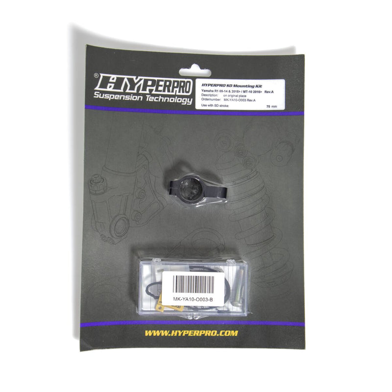 Steering Damper Mounting Kit Black For Yamaha MT-10 ABS