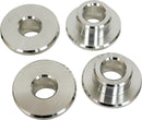 Solid Riser Bushing Kit Raw / Silver For Harley Davidson FLDE 1750 ABS 2018-2020