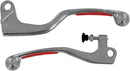 Competition Lever Set Polished / Red / Silver For Honda CR 125 R 2005-2007