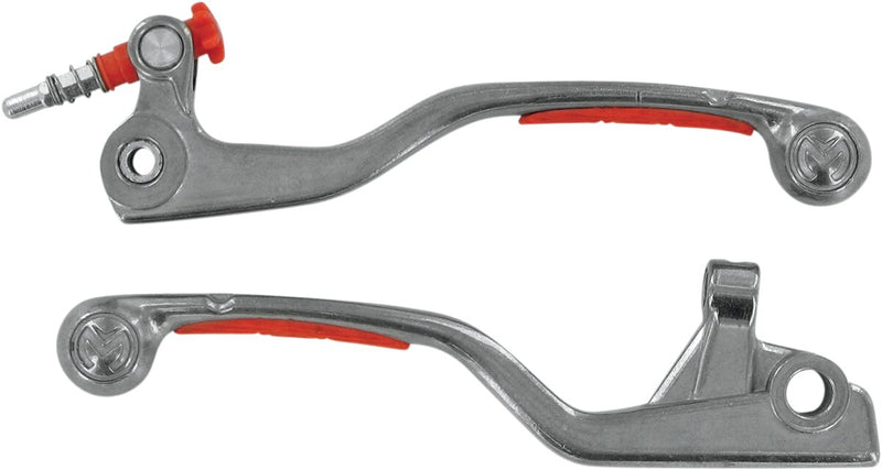 Competition Lever Set Orange / Polished / Silver For KTM SX 65 2004-2012