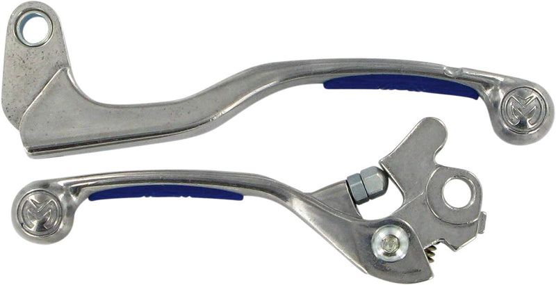Competition Lever Set Blue / Polished / Silver For Yamaha YZ 80 2001