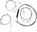 Standard Stainless Braided Handlebar Cable/Brake Line Kit Clear-Coated / Natural For Harley Davidson FLTRU 1584 ABS