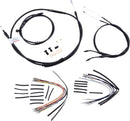Complete Black Vinyl 14 Inch Handlebar Cable Kit Without ABS For Harley Davidson FXDI 1450 EFI 2006