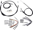 Complete Black Vinyl 16 Inch Handlebar Cable Kit Without ABS For Harley Davidson FXDI 1450 EFI 2006