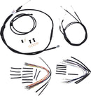 Complete Black Vinyl 16 Inch Handlebar Cable Kit Without ABS For Harley Davidson FXDWGI 1450 EFI 2006