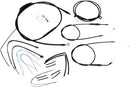 Complete Black Vinyl 12 Inch Handlebar Cable Kit Without ABS For Harley Davidson FLD 1690 2012-2013