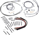 Complete Stainless Braided 13 Inch Handlebar Cable/Brake Line Kit With ABS For Harley Davidson FLHT 1584 ABS 2008-2010