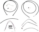 Complete Black Vinyl 15 Inch Handlebar Cable Kit With ABS For Harley Davidson FLHTCU 1690 ABS 2014-2015