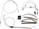 Sterling Chromite II® Designer Handlebar Installation Kit Chrome / Clear-Coated For Harley Davidson FLHR 1340 - 30.5 CM - 35.5 CM