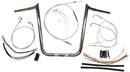 Sterling Chromite II® Designer Handlebar Installation Kit Chrome / Clear-Coated For Harley Davidson FLST 1450 - 30.5 CM - 35.5 CM