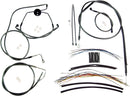 Black Pearl™ Designer Handlebar Installation Kit Black For Harley Davidson FLHR 1584 ABS - 38 CM - 43 CM