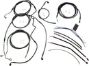 Black Pearl™ Designer Handlebar Installation Kit Black For Harley Davidson FLHTCU 1690 ABS 2022 - 30.5 CM - 35.5 CM
