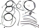 Black Pearl™ Designer Handlebar Installation Kit Black For Harley Davidson FLHR 1690 ABS - 38 CM - 43 CM