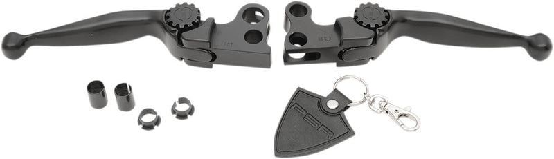 Journey Adjustable Lever Set Black / Polished For Harley Davidson XL 1200 C 2004-2013