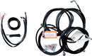 Complete Black Vinyl Braided Handlebar Cable/Brake Line Kit Black / Clear-Coated / Natural For Harley Davidson FLHTCU 1690 - 30.5 CM - 35.5 CM