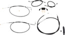 Standard Black Vinyl Handlebar Cable/Brake Line Kit Natural For Harley Davidson FXDB 1584 2012-2013