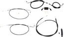 Standard Black Vinyl Handlebar Cable/Brake Line Kit Natural For Harley Davidson XL 1200 C 2014-2019