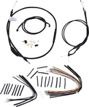 Jail Bar Cable Kit T-Bar 14" Non-ABS Black For Harley Davidson XL 1200 C 2007-2013