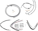 Complete Stainless Braided 14 Inch Handlebar Cable/Brake Line Kit Without ABS For Harley Davidson FLTRX 1690 2015-2016