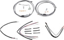 Complete Stainless Braided 18 Inch Handlebar Cable/Brake Line Kit With ABS For Harley Davidson FLTRU 1690 ABS 2016