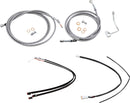 Complete Stainless Braided 16 Inch Handlebar Cable/Brake Line Kit With ABS For Harley Davidson FLHR 1750 ABS 2017-2020
