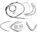 Complete Black Vinyl 14 Inch Handlebar Cable Kit Without ABS For Harley Davidson FLHTCU 1690 ABS 2014-2016