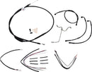 Complete Black Vinyl 16 Inch Handlebar Cable Kit Without ABS For Harley Davidson FLHTCU 1690 ABS 2014-2016