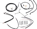 Complete Black Vinyl 16 Inch Handlebar Cable Kit Without ABS For Harley Davidson FLTRX 1690 2015-2016