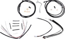 Complete Black Vinyl 16 Inch Handlebar Cable Kit With ABS For Harley Davidson FLTRU 1690 ABS 2016