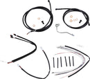 Complete Black Vinyl 18 Inch Handlebar Cable Kit With ABS For Harley Davidson FLTRU 1690 ABS 2016